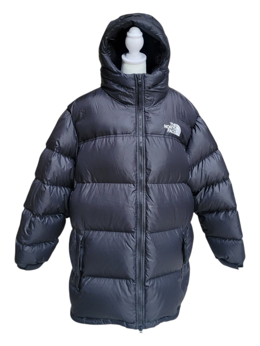 The North Face Nuptse 700 Down Puffer Coat Black Hooded